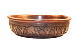Medium size: Authentic Vintage Hand Carved Mahogany Wood Bowl from Malawi 