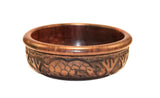 Small size: Authentic Vintage Hand Carved Mahogany Wood Bowl from Malawi 