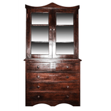 Antique Hand Made Red Jarrah Wood 'China Cabinet' from Zimbabwe