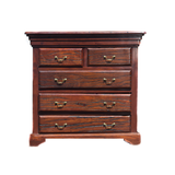 Antique Hand Made Red Jarrah Wood Dresser from Zimbabwe