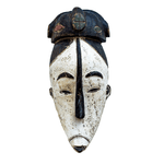 One of a kind African Fine Art: Authentic 'Fang Mask' from Cameroon Made in 1988
