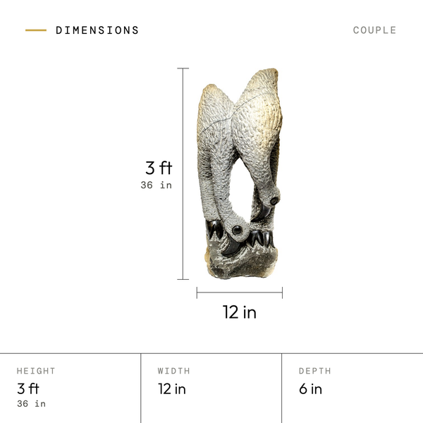 Couple dimensions: 3 ft (36 in) tall, 12 in wide, 6 in deep
