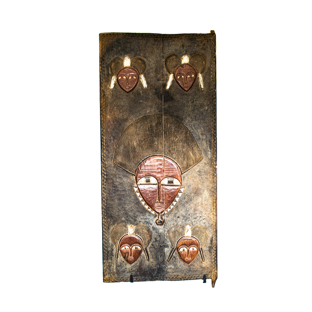 Authentic Wooden Carved Door from Mali Made in 1950