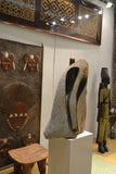 Door on display at the Harlem Fine Arts Show in NYC: Authentic Wooden Carved Door from Mali Made in 1950