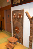 Door on display at the Harlem Fine Arts Show in NYC: Authentic Wooden Carved Door from Mali Made in 1950