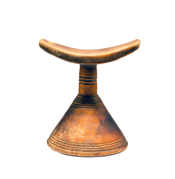 One of a kind African fine art: Authentic Vintage Hand Carved Wooden 'Head Rest' from Mali Made in 1963