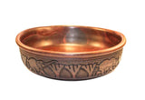 Large size: Authentic Vintage Hand Carved Mahogany Wood Bowl from Malawi 