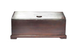 Front view: Antique Hand Made Red Jarrah Wood Trunk from Zimbabwe