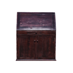 Front view: Antique Hand Made Red Jarrah Wood 'Convertible Desk' from Zimbabwe