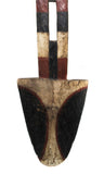 Close of up of bottom of mask:  Authentic 'Bedu Mask' from Cameroon Made in 1963