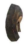 Profile view: Authentic 'Kwele Mask' from Cameroon Made in 1968