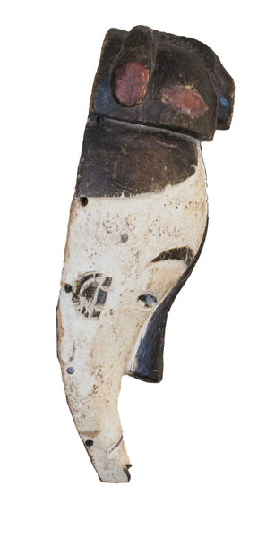 Profile view: Authentic 'Fang Mask' from Cameroon Made in 1988
