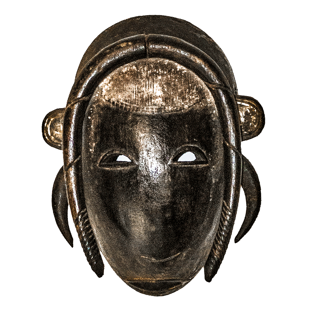 One of a kind African Fine Art: Authentic 'Guro Mask' from the Ivory Coast Made in 1983