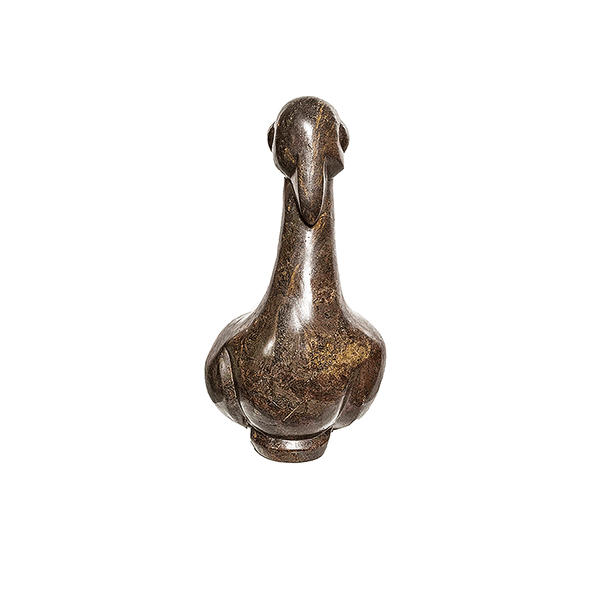 The Bird, a Shona stone sculpture carved from serpentine stone in Zimbabwe by Damien Manuhwa