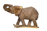Full view: One of a kind African fine art: Authentic Hand Carved Wooden 'Elephant' Sculpture from Kenya Made in 1988