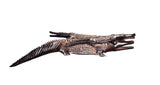 Full view: Authentic Hand Carved Wooden 'Crocodile' Sculpture from Kenya Made in 1988